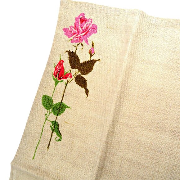 Peerless Prints Americana Rose Napkins, Set of 6, Mid-Century Table Linens - Picture 4 of 5